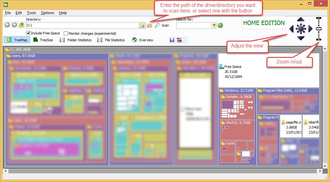 Home page - TreeMap tab