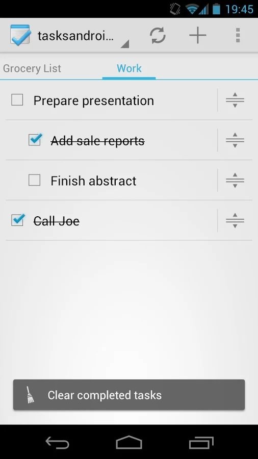 Tasks Android